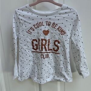 Primark 2-3 Year Girls White Polka Dot It’s Cool to Be Kind Girls Club